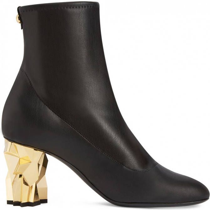 Giuseppe Zanotti Ghiaccio enkellaarzen Zwart