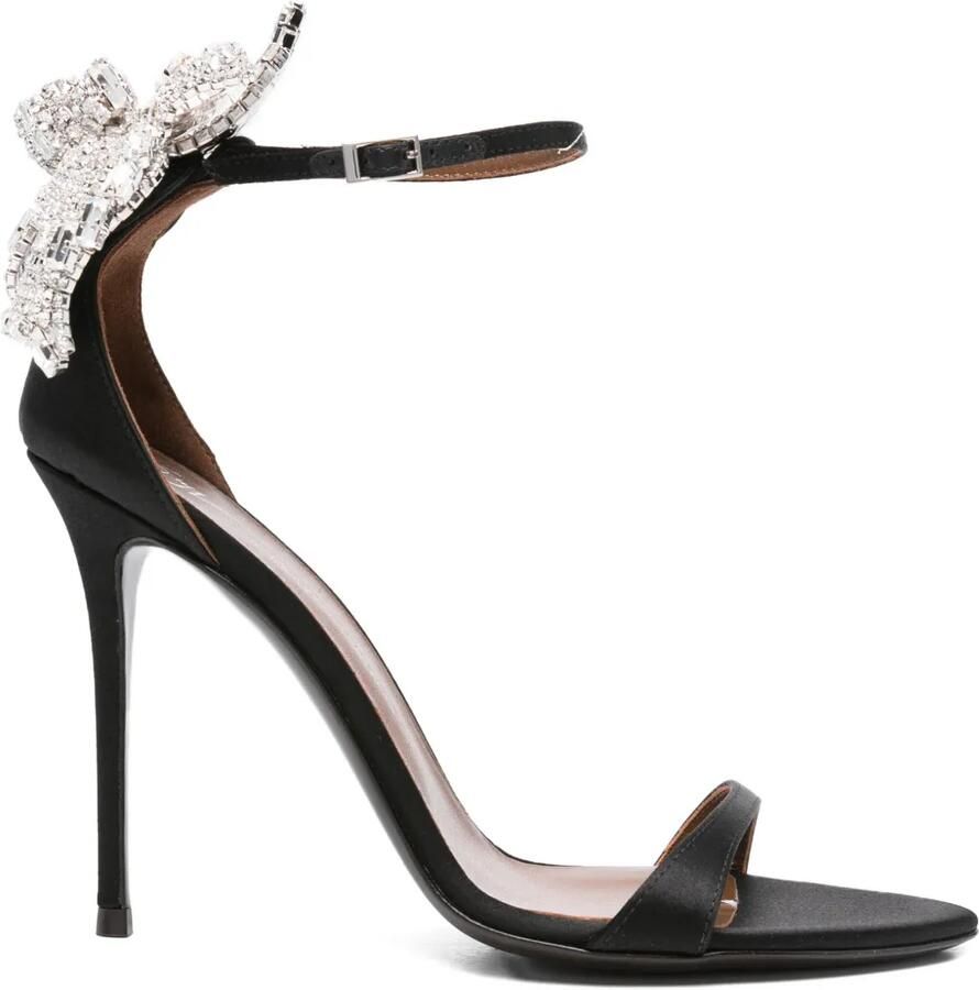 Giuseppe Zanotti 100 mm verfraaide sandalen met hak Zwart