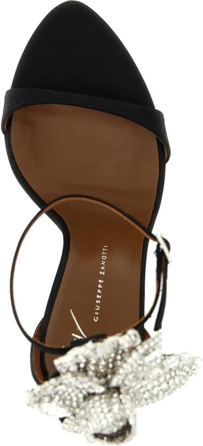 Giuseppe Zanotti 105 mm Clandestino verfraaide sandalen met stiletto-hak Zwart - Foto 4