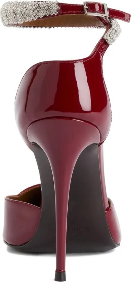 Giuseppe Zanotti 105 mm Elenie pumps verfraaid met kristallen Rood - Foto 3