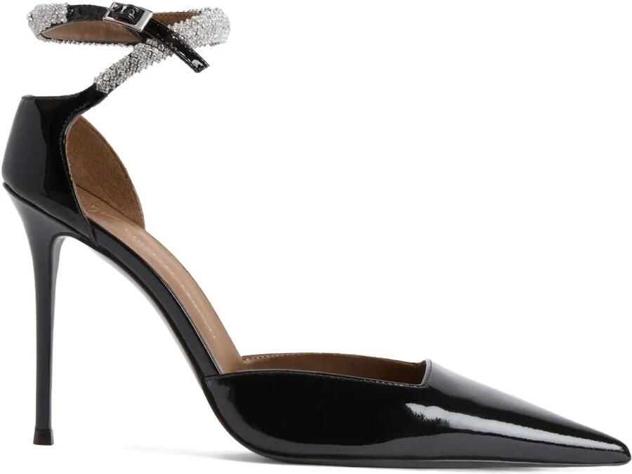 Giuseppe Zanotti 105 mm ELENIE pumps verfraaid met kristallen Zwart