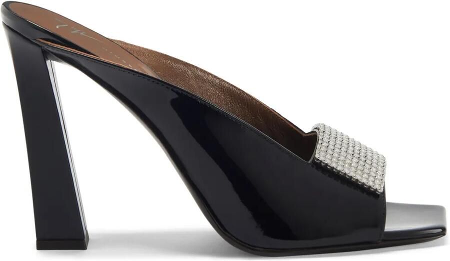 Giuseppe Zanotti 105 mm GZ Mya Sparkle sandalen Zwart