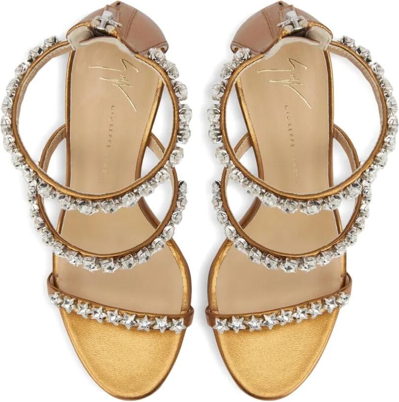 Giuseppe Zanotti 105 mm Harmony Cometa sandalen verfraaid met ster Bruin - Foto 2