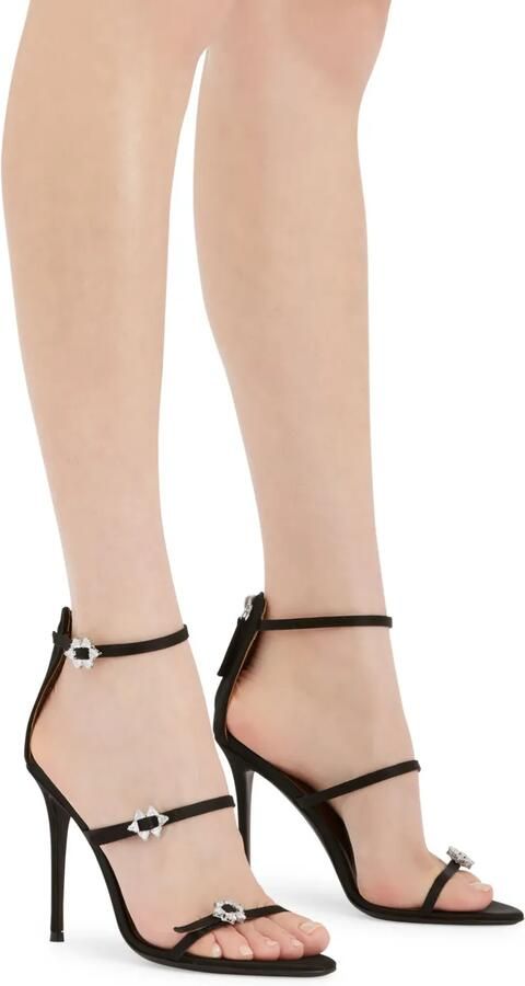 Giuseppe Zanotti 105 mm Himari sandalen Zwart - Foto 5