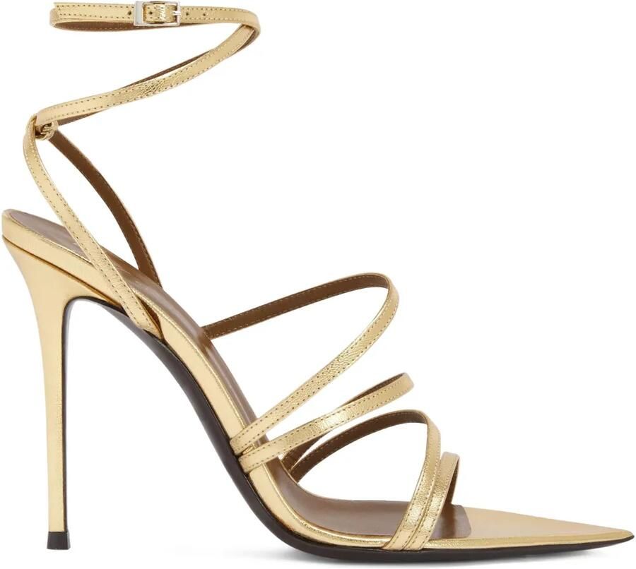 Giuseppe Zanotti 105 mm Intriigo Claire sandalen Goud