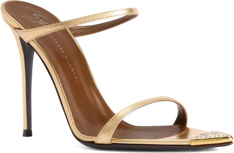 Giuseppe Zanotti 105 mm Intriigo Jewellery sandalen Goud