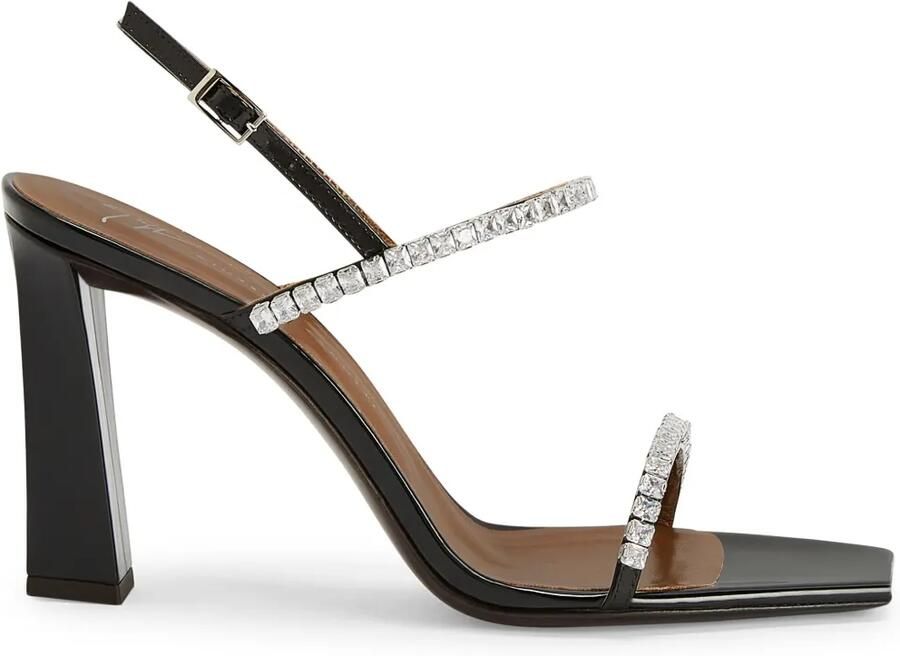 Giuseppe Zanotti 105 mm Valentine sandalen Zwart