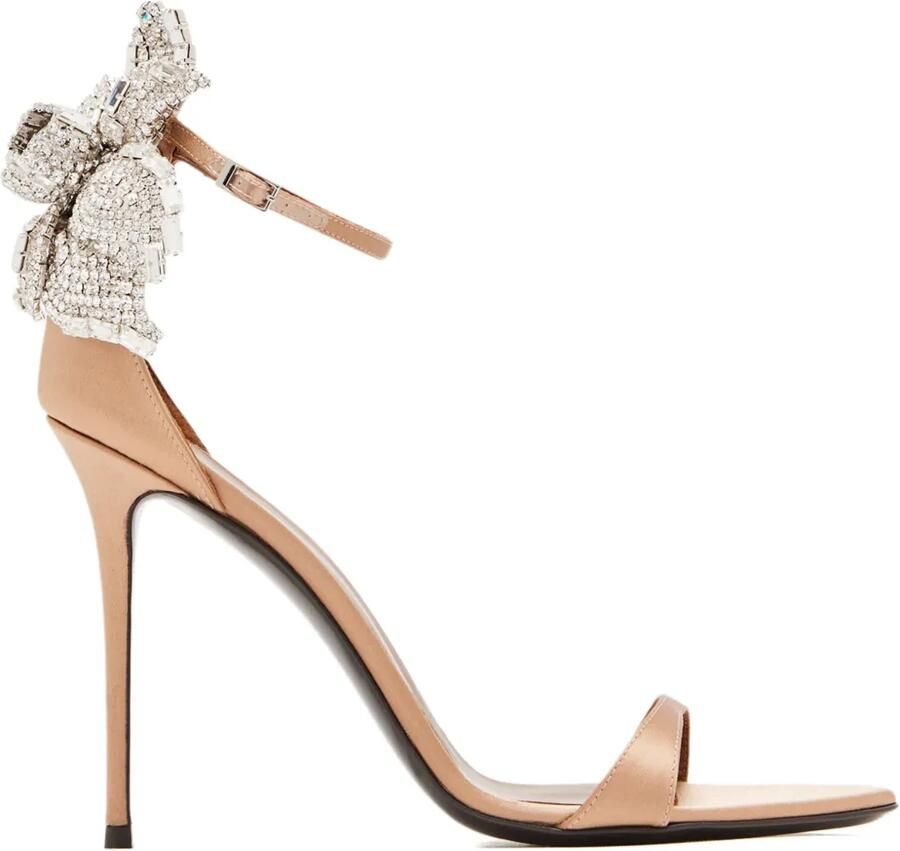 Giuseppe Zanotti 105 mm verfraaide sandalen met hak Goud
