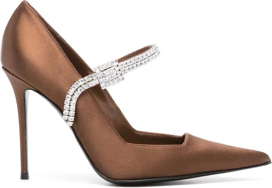 Giuseppe Zanotti 105mm Raquel pumps met bandje Bruin