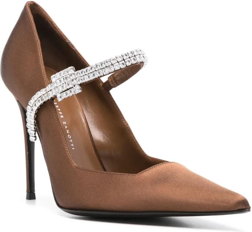 Giuseppe Zanotti 105mm Raquel pumps met bandje Bruin - Foto 3