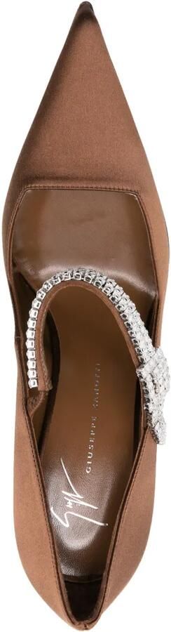 Giuseppe Zanotti 105mm Raquel pumps met bandje Bruin - Foto 4