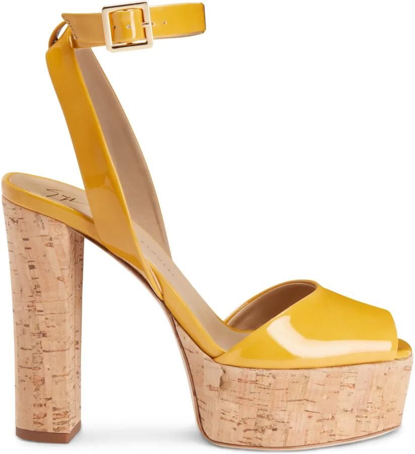 Giuseppe Zanotti 120 mm Betty sandalen Geel