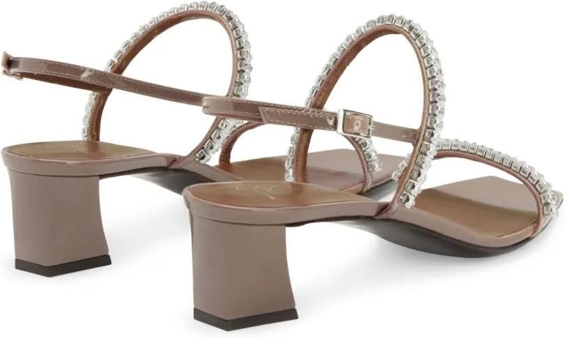 Giuseppe Zanotti 45 mm Valentine slingback sandalen met kristallen Grijs - Foto 5