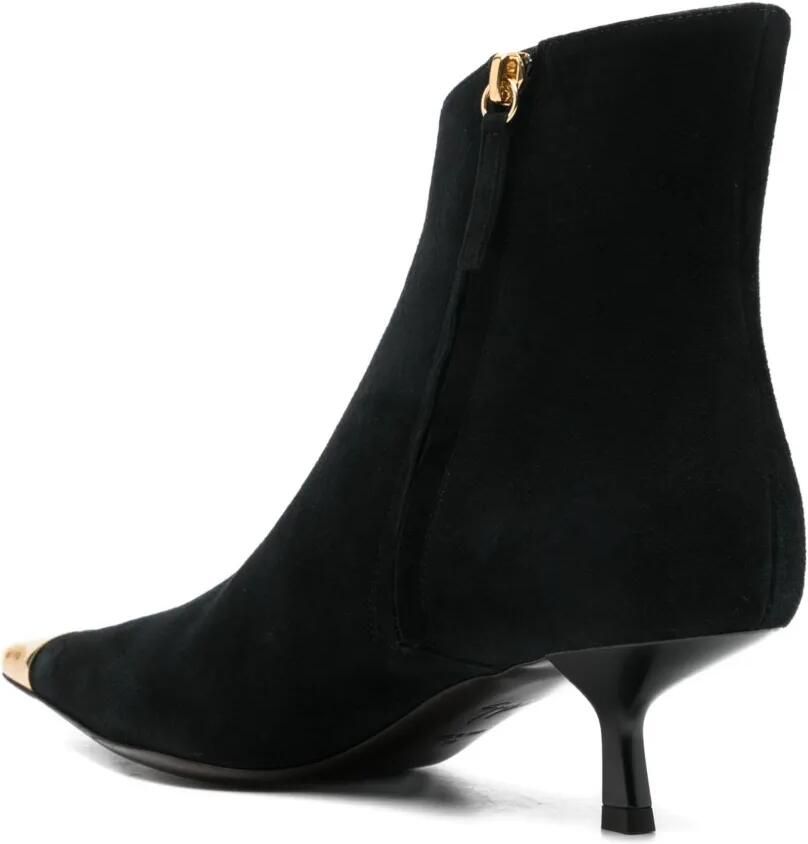 Giuseppe Zanotti 50 mm Melanie suède enkellaarzen Zwart - Foto 2
