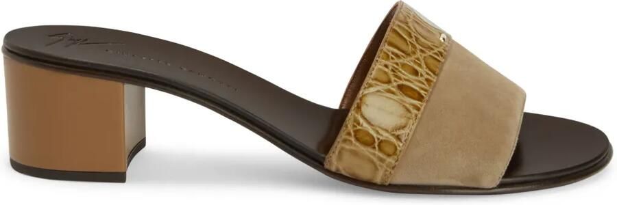 Giuseppe Zanotti 50 mm Roose sandalen Bruin