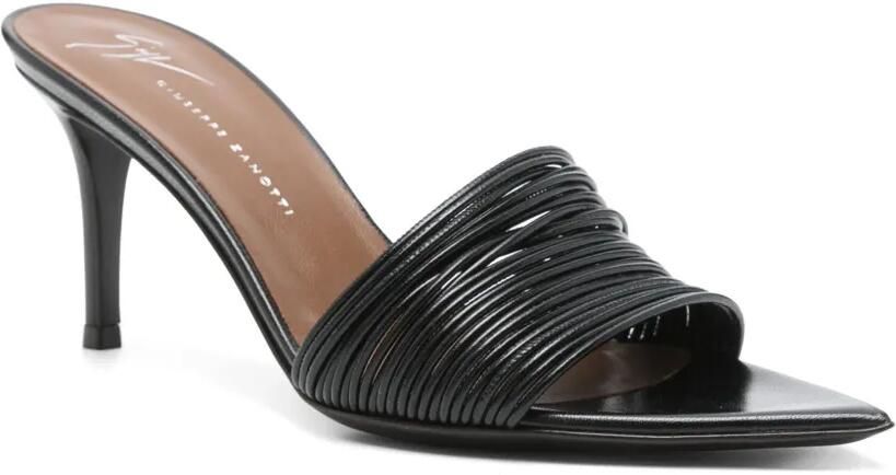 Giuseppe Zanotti 75mm Intriigo muiltjes Zwart - Foto 2