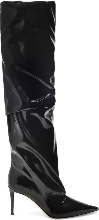 Giuseppe Zanotti 85 mm Gz Gala knielaarzen Zwart