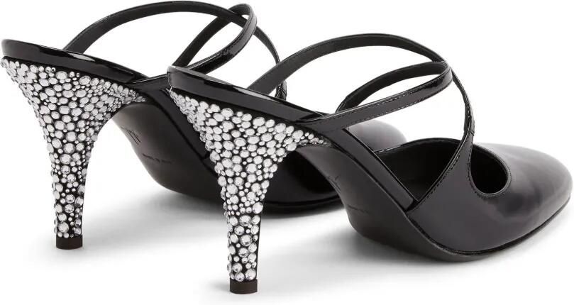 Giuseppe Zanotti 85 mm Marthe sandalen verfraaid met kristallen Zwart - Foto 4
