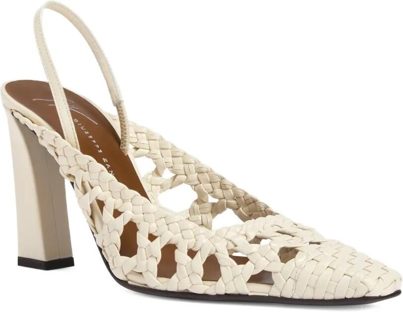 Giuseppe Zanotti 90 mm Brendha Cage pumps Beige - Foto 4