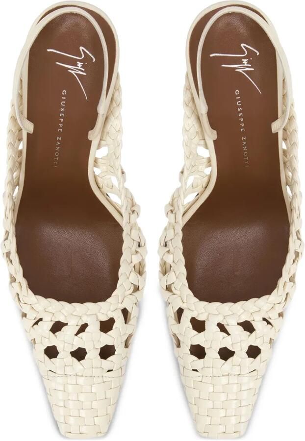 Giuseppe Zanotti 90 mm Brendha Cage pumps Beige - Foto 3