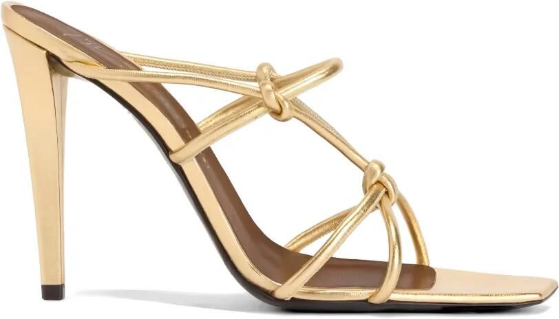 Giuseppe Zanotti 90 mm geknoopte sandalen Goud
