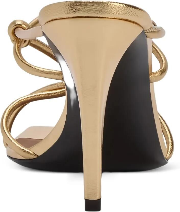 Giuseppe Zanotti 90 mm geknoopte sandalen Goud - Foto 3