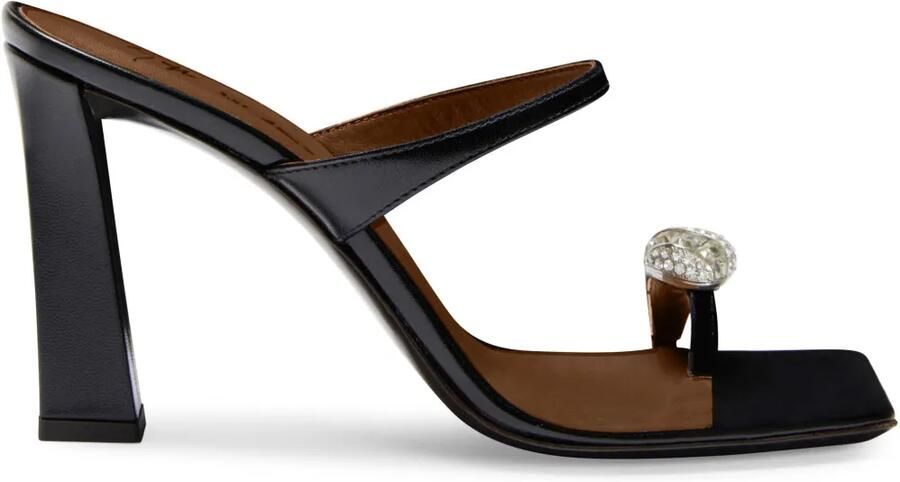 Giuseppe Zanotti 90 mm Icon Ring sandalen Zwart