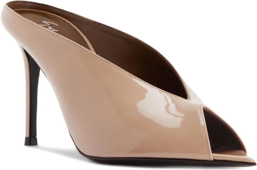 Giuseppe Zanotti 90 mm Intriigo leren sandalen Beige