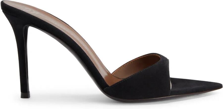 Giuseppe Zanotti 90 mm Intriigo muiltjes Zwart