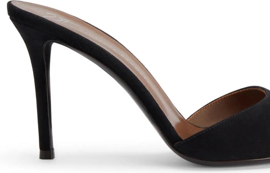 Giuseppe Zanotti 90 mm Intriigo muiltjes Zwart - Foto 2