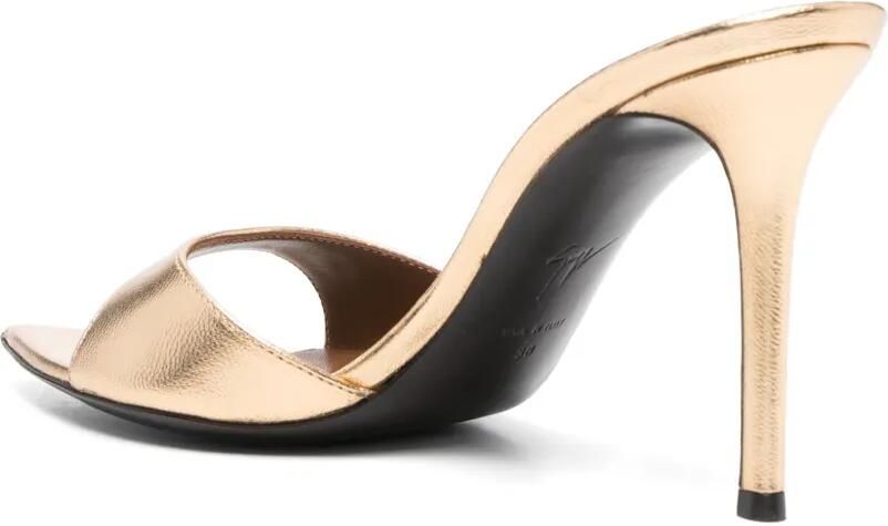 Giuseppe Zanotti 90 mm Intriigo sandalen Goud - Foto 3