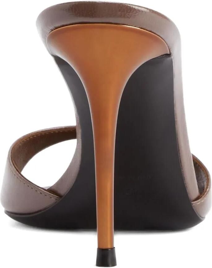 Giuseppe Zanotti 90 mm Intriigo sandalen met hak Bruin - Foto 4