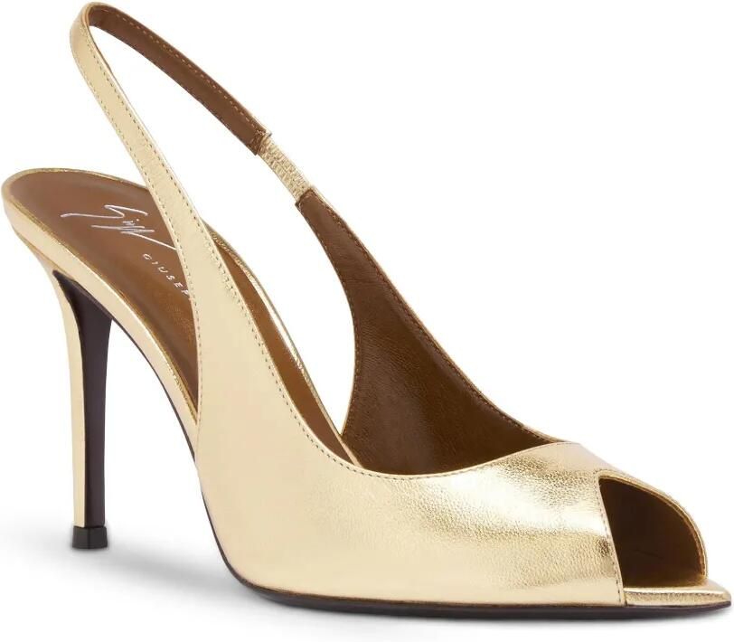 Giuseppe Zanotti 90 mm Intriigo sandalen met open neus Goud