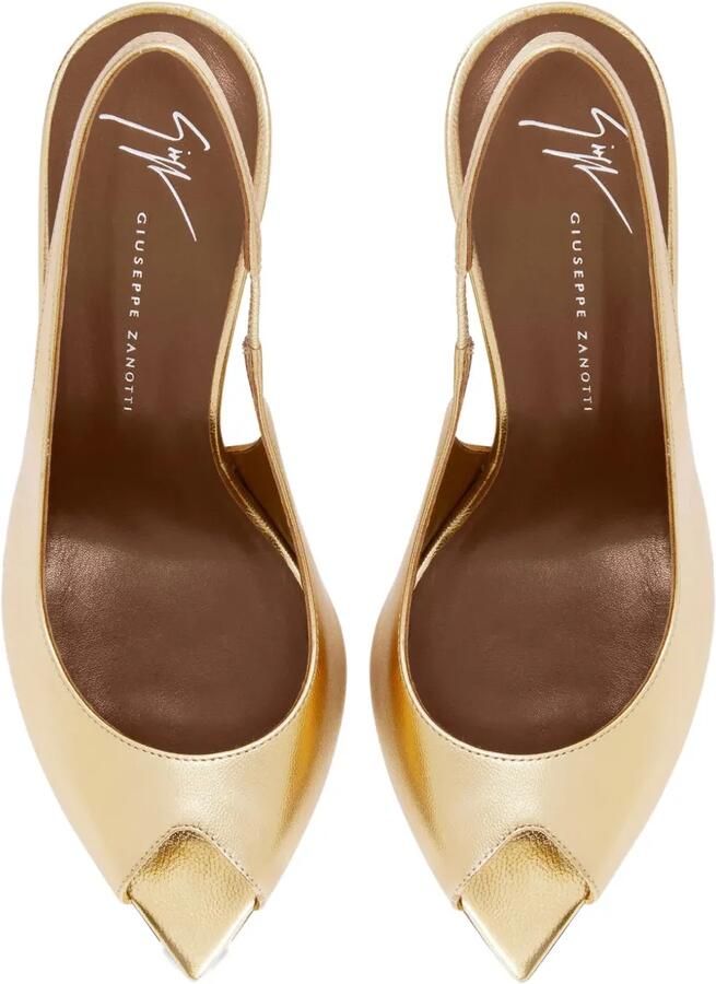 Giuseppe Zanotti 90 mm Intriigo sandalen met open neus Goud - Foto 3