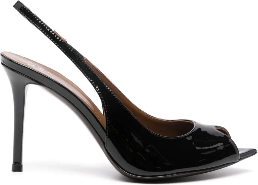 Giuseppe Zanotti 90 mm Intriigo sandalen met open neus Zwart