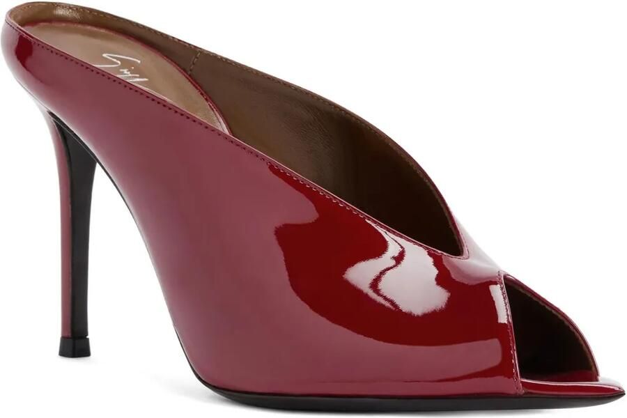 Giuseppe Zanotti 90 mm Intriigo stiletto sandalen met open neus Rood