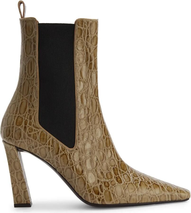 Giuseppe Zanotti 90 mm Janiee Beatles Chelsea laarzen Beige
