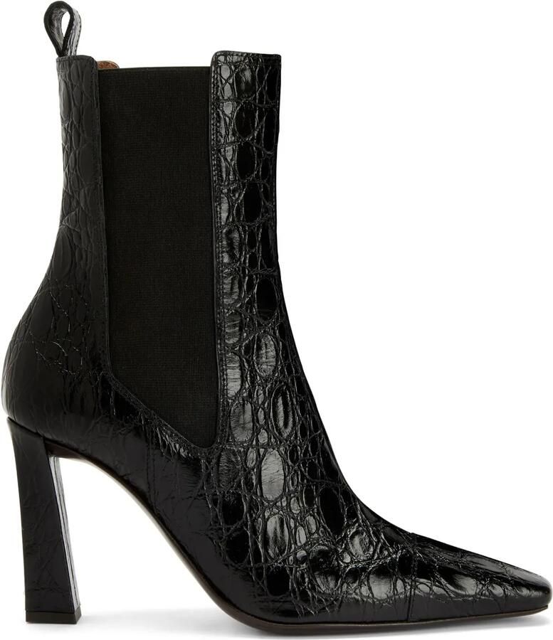 Giuseppe Zanotti 90 mm Janiee Beatles laarzen Zwart