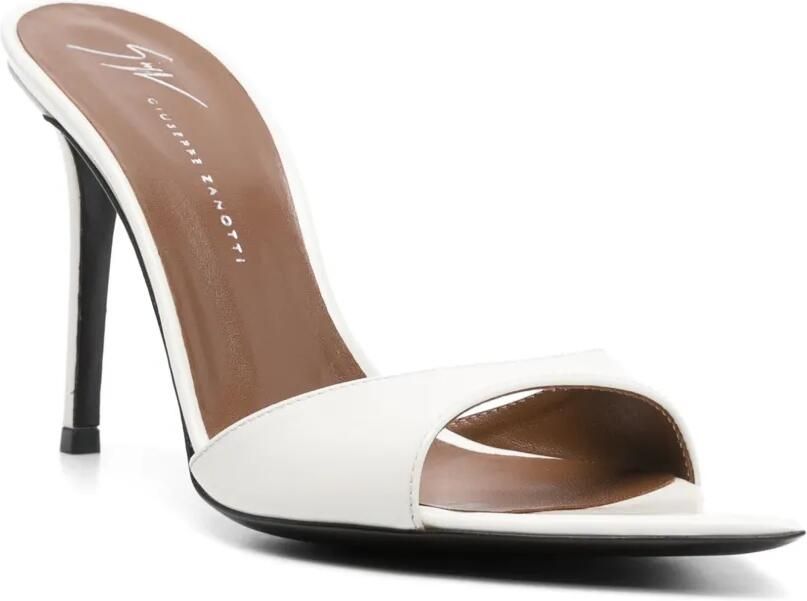 Giuseppe Zanotti 90mm Intriigo muiltjes Wit - Foto 2