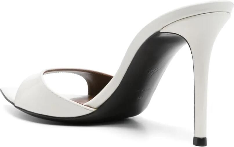 Giuseppe Zanotti 90mm Intriigo muiltjes Wit - Foto 3