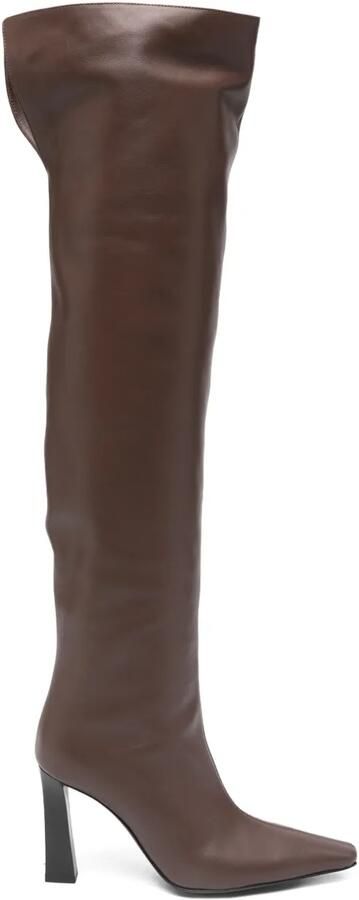 Giuseppe Zanotti 90mm Janiee Plus laarzen Bruin