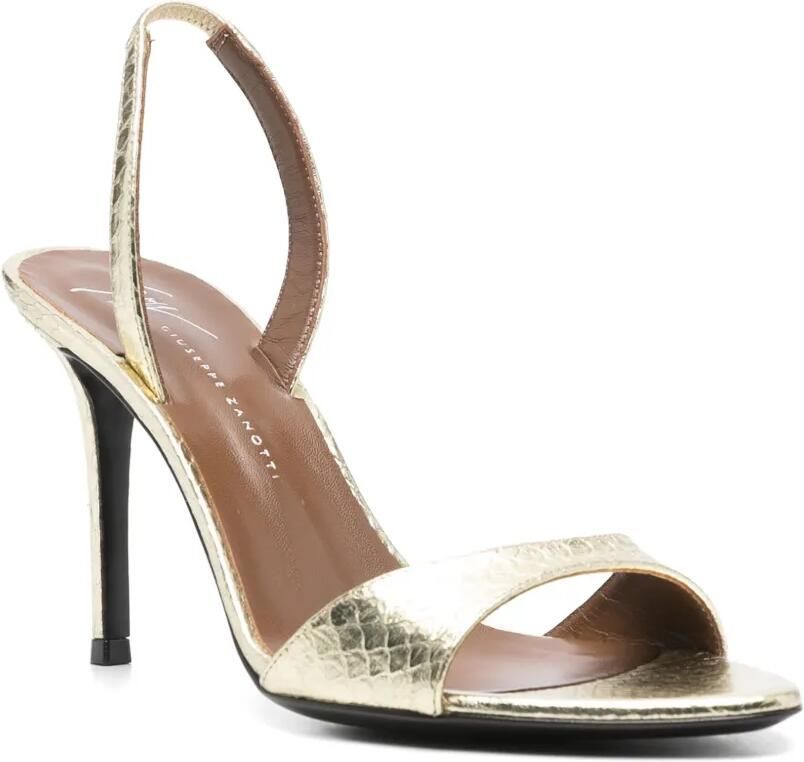 Giuseppe Zanotti 90mm Lilibeth sandalen Goud - Foto 3