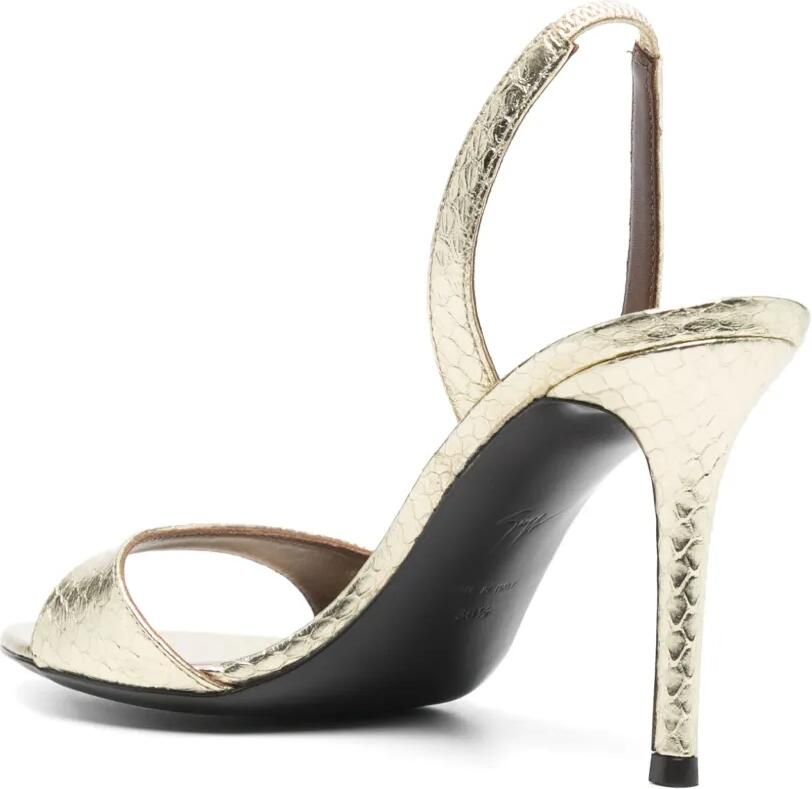Giuseppe Zanotti 90mm Lilibeth sandalen Goud - Foto 2