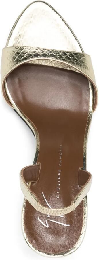 Giuseppe Zanotti 90mm Lilibeth sandalen Goud - Foto 4