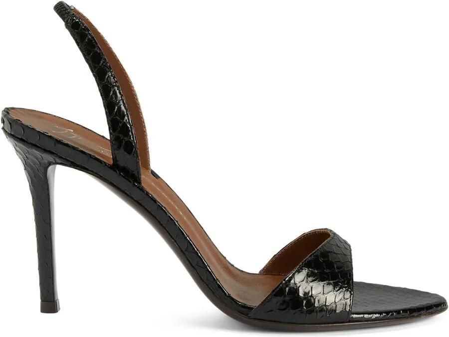 Giuseppe Zanotti 90mm Lilibeth sandalen Zwart