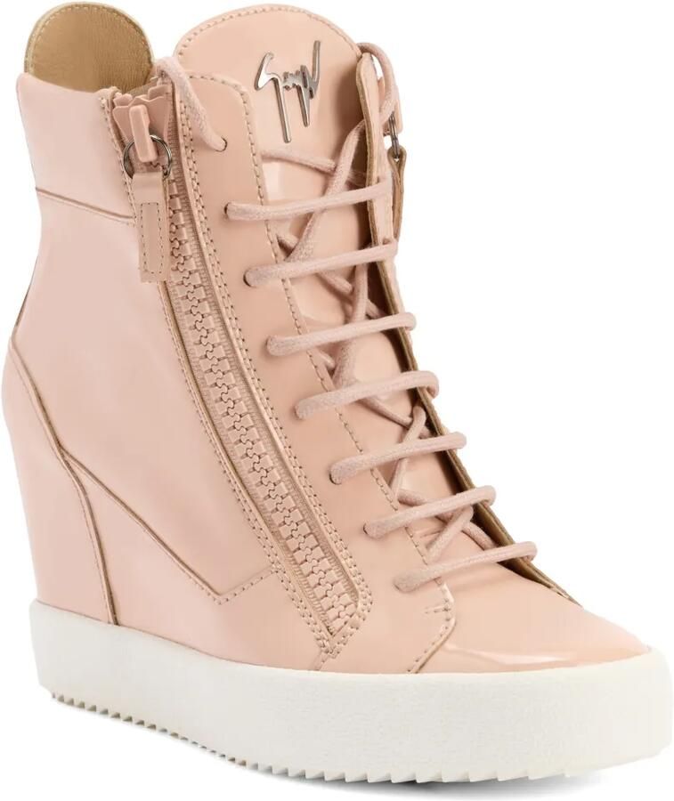Giuseppe Zanotti Addy sneakers met sleehak Roze - Foto 2