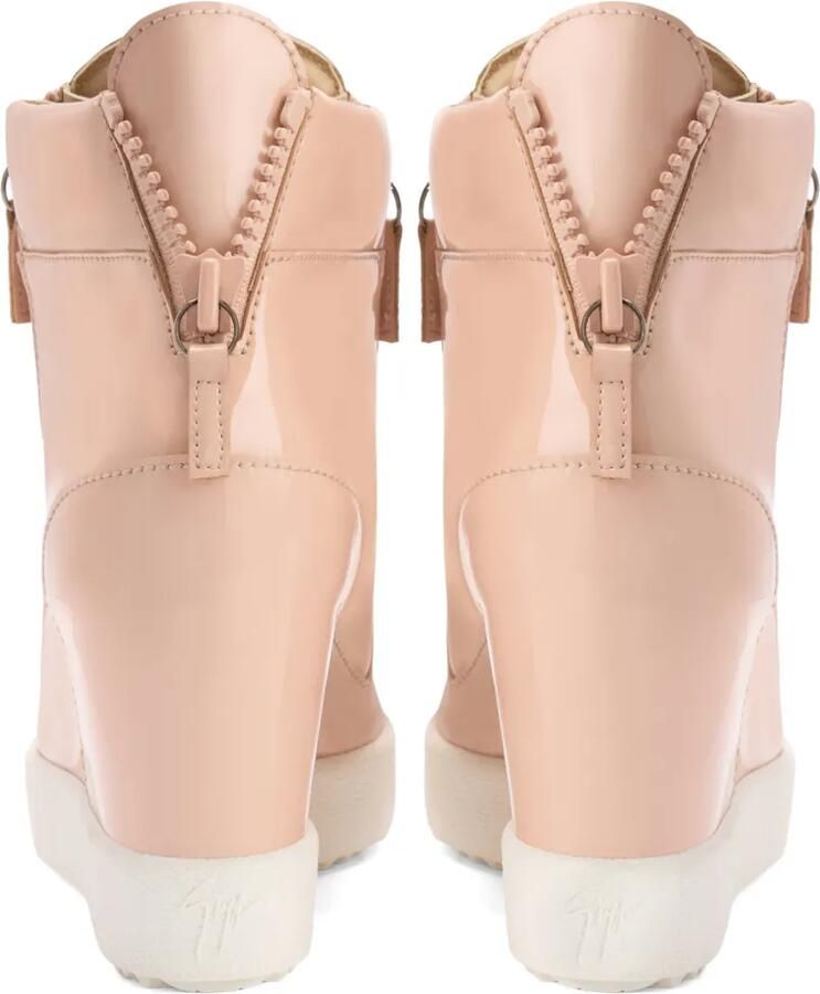 Giuseppe Zanotti Addy sneakers met sleehak Roze - Foto 3