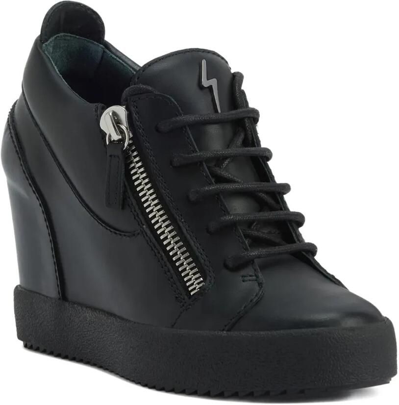 Giuseppe Zanotti Addy sneakers met sleehak Zwart - Foto 3
