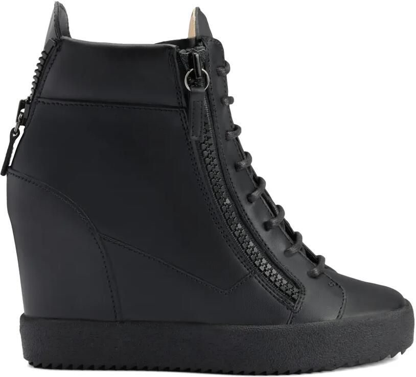 Giuseppe Zanotti Addy sneakers met sleehak Zwart