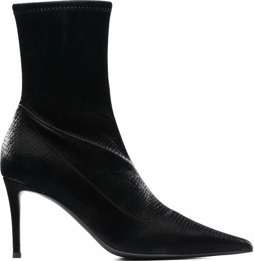 Giuseppe Zanotti Ametista laarzen met hoge hak Zwart